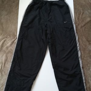 Nike Sweatpants Joggers Black with Grey Strips